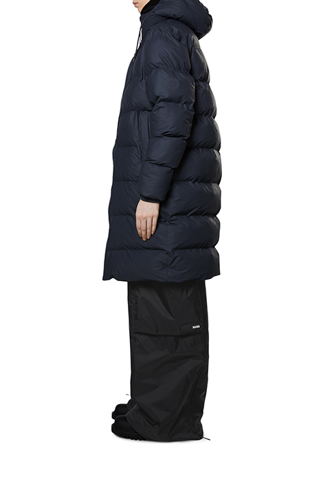 UNISEX LONG PUFFER JACKET NAVY 6