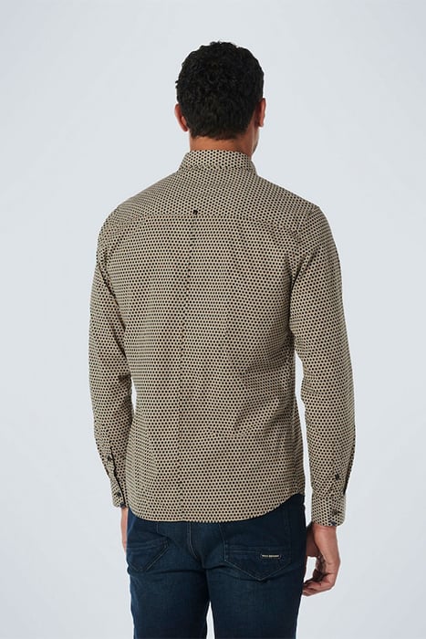 SHIRT STRETCH ALLOVER PRINTED CARAMEL 2