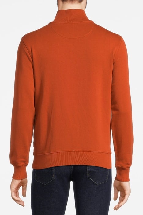 ZIP MOCK SWEAT POTTERS CLAY 2