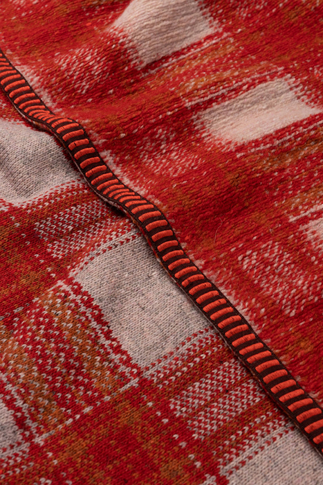 SHAWL - CHECKS SCARLET RED 5