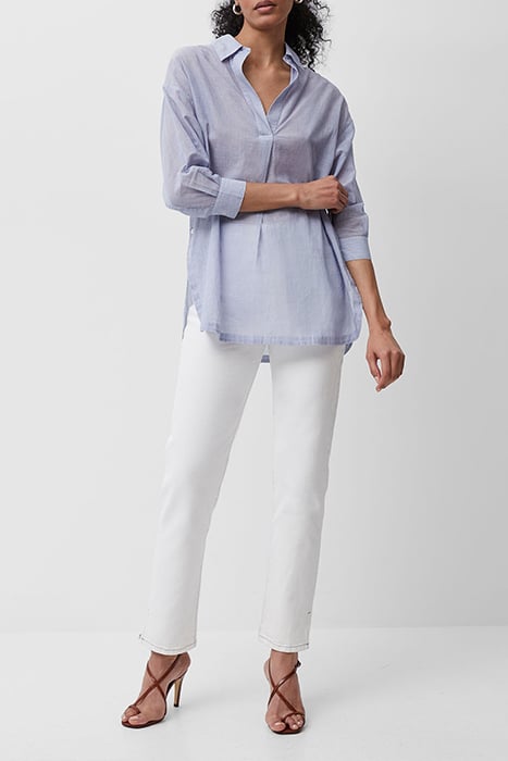 TIMMIE STRIPE POP OVER SHIRT BLUE/WHITE 3