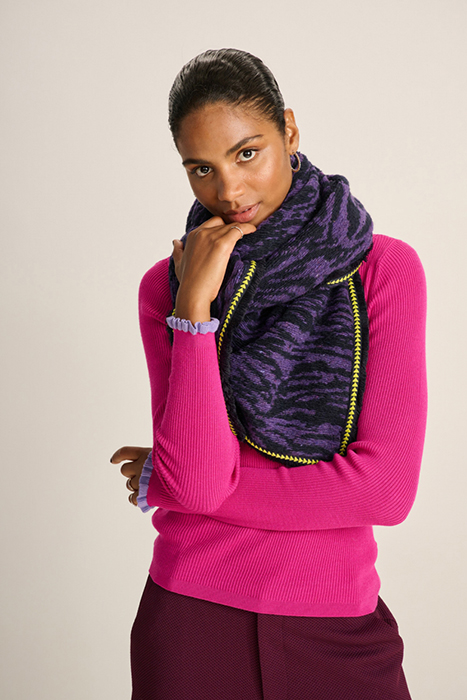 SHAWL - ZEBRA LILAC 2