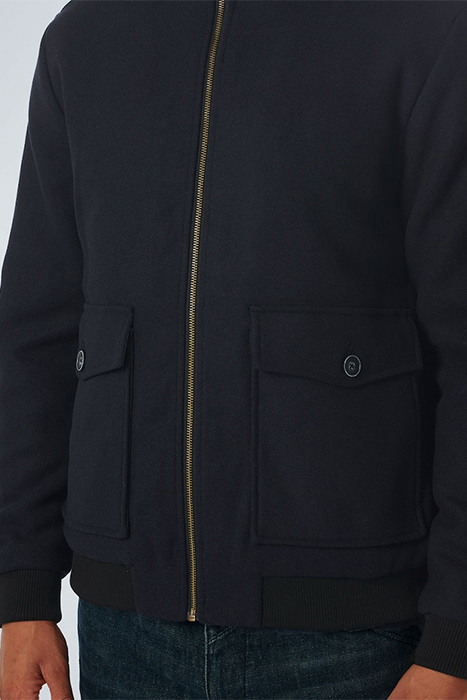 JACKET SHORT FIT WITH WOOL 2 COLOURED TWILL NIGHT 6
