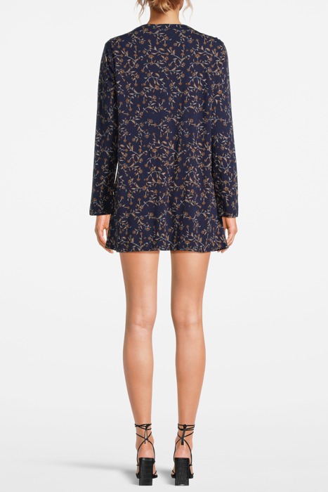 HALLIE JERSEY TUNIC NAVY MULTI 2