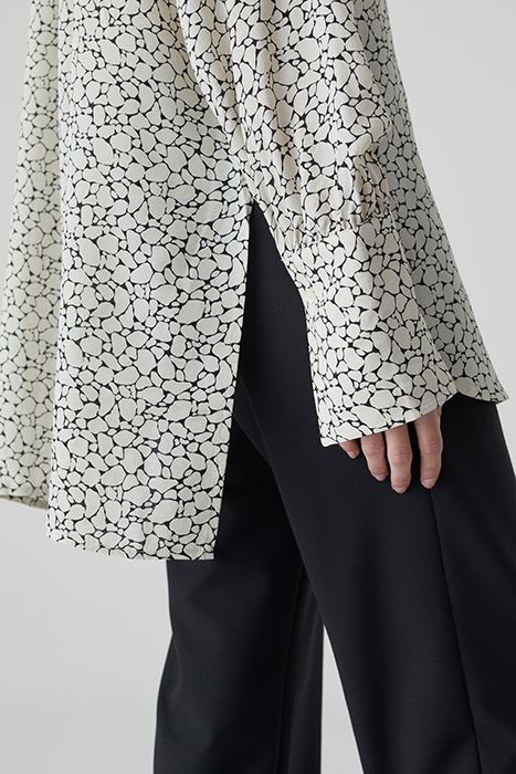 GATHERED BLOUSE SHIRTS & BLOUSES IVORY 4