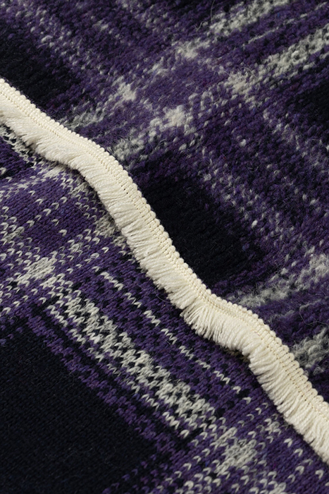 SHAWL - CHECKS FRENCH VIOLET 4