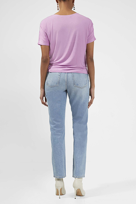 AUGUSTA PLEAT PEPLUM HEM TOP PINK VIOLET 2