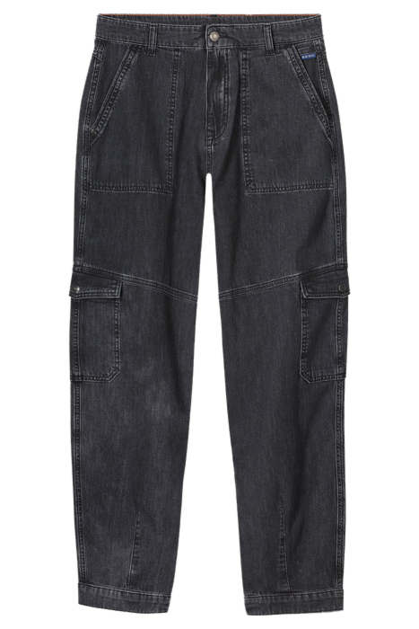DENIM CARGO PANTS MARITAS LIGHT WEIGHT DENIM BLACK DENIM 4