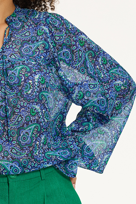 LADIES ISA TOP PAISLEY BLUE PAISLEY 9