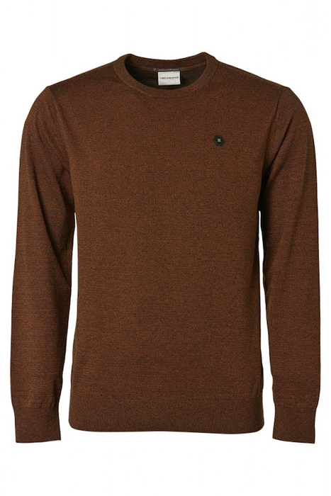PULLOVER CREWNECK 2 COLOURED MELANGE CARAMEL 4