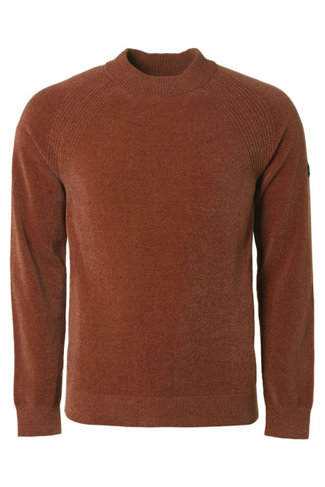 PULLOVER CREWNECK CHENILLE STRETCH CARAMEL 4