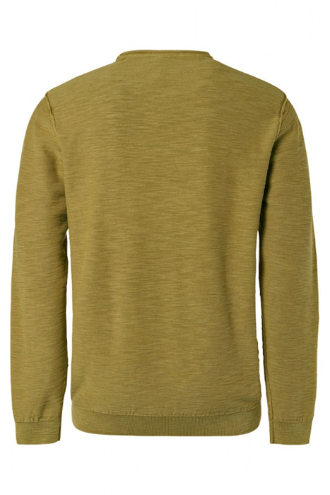 PULLOVER CREWNECK GARMENT DYED + STONE WASHED OLIVE 5