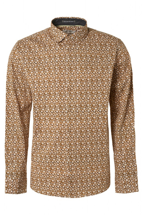 SHIRT STRETCH ALLOVER PRINTED OLIVE 1