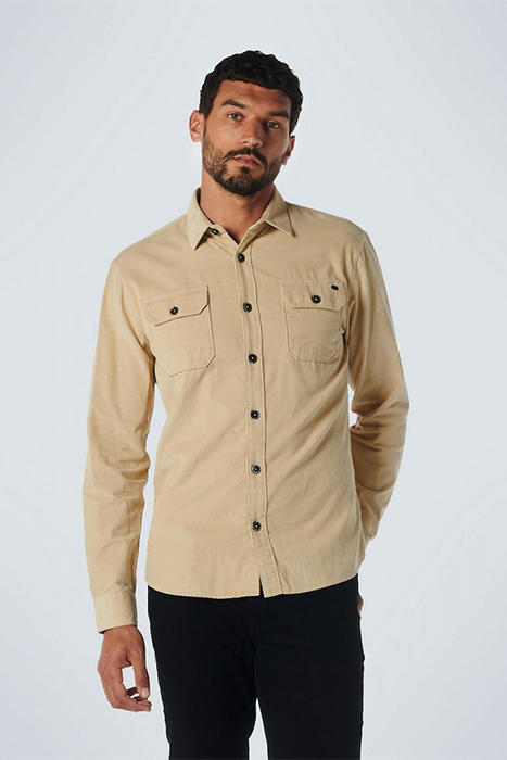 SHIRT CORDUROY SOLID STONE 1
