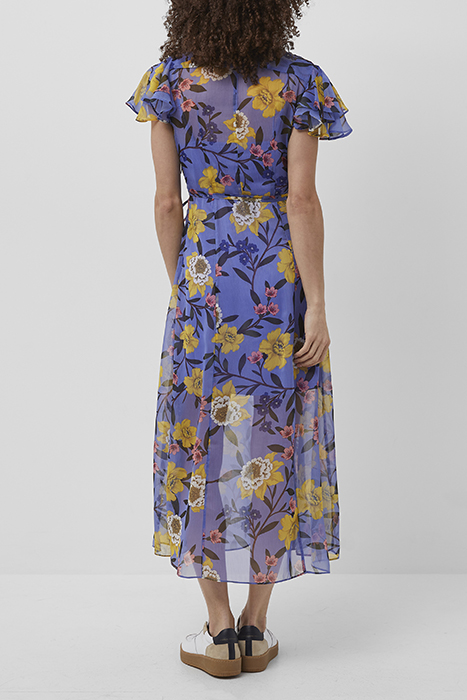 ELOISE CRINKLE MIDI DRESS BAY BLUE MULTI 3