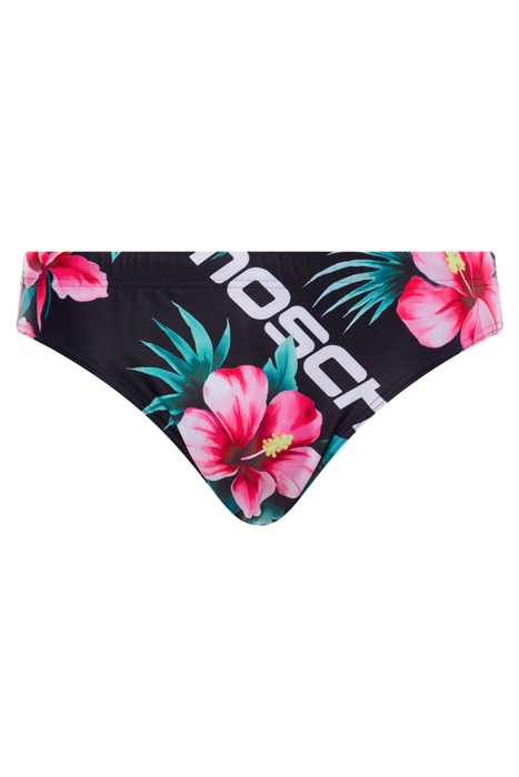 HIBISCUS PRINT SWIM BRIEFS BLACK 3