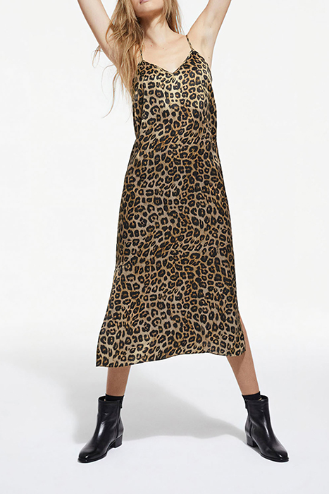 GRAND LEO SILK SHIRT DRESS LEOPARD 1