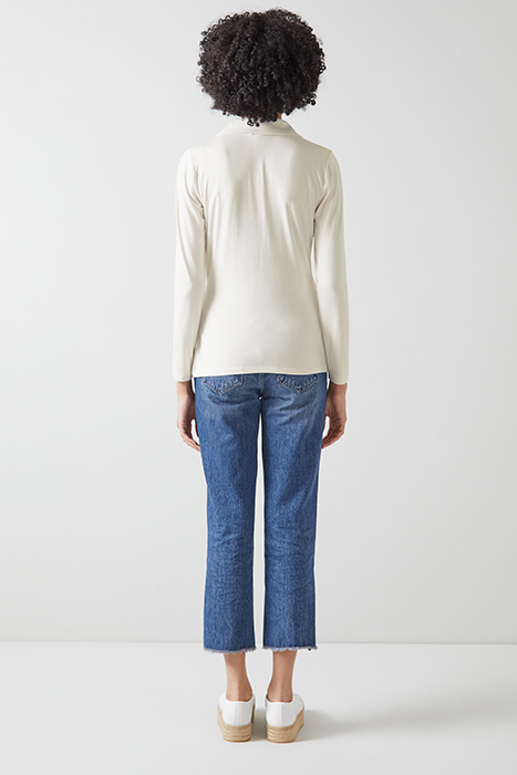 TJ SASKIA - JERSEY COLLAR IVORY 3