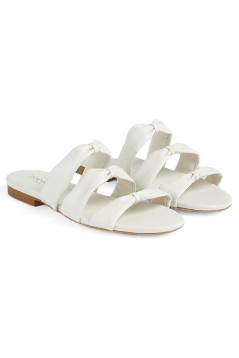 FLS JAYLA THREE BOW STRAP ECRU 2