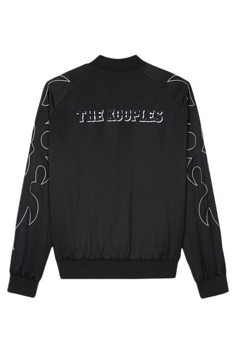 RIBBED EDGE JACKET WITH SNAP BUTTONS AND EMBROIDERED DETAILS 2