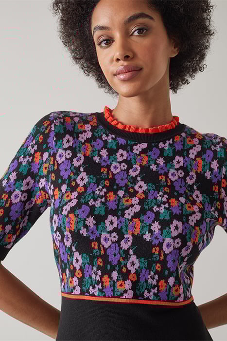 DR JOY - JACQUARD KNIT DR BLACK 3