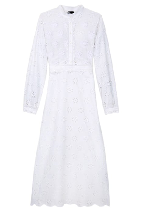 ENGLISH EMBROIDERY DRESS WHITE by The Kooples