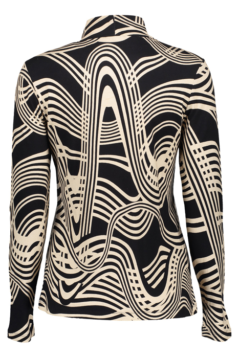 TOP WITH COL BLACK/SAND 2