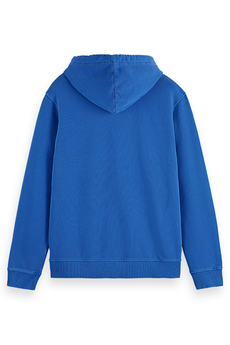 GARMENT-DYED LOGO HOODIE BOAT BLUE 2