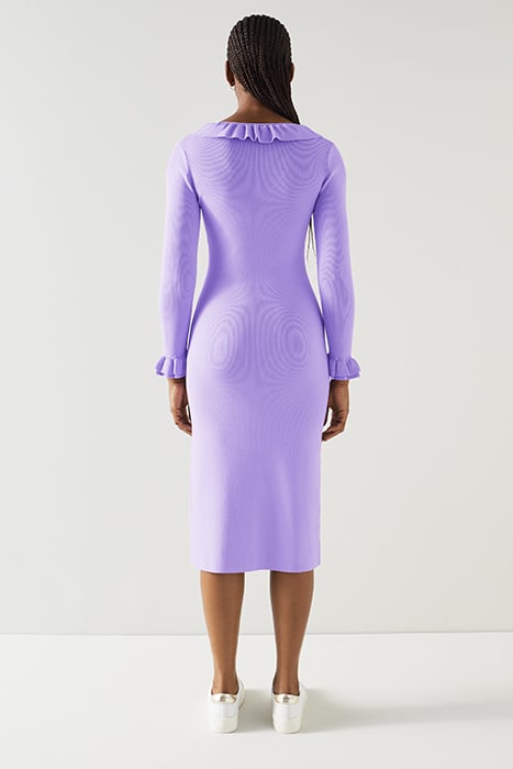 DR GRACE- V NECK FRILL VIOLET 3