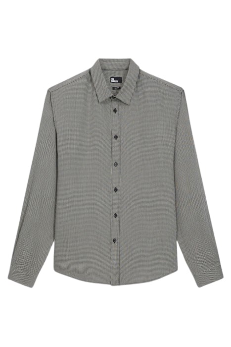 FEATHER PRINT SHIRT BLACK WHITE 5