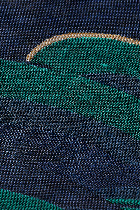 LIGHTWEIGHT JACQUARD BOMBER JACKET WAVE BLUE 3