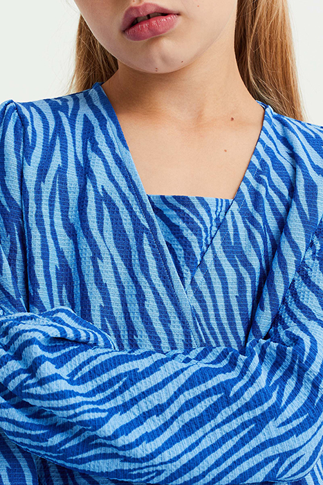 DRESS MID LENGTH BLUE 5