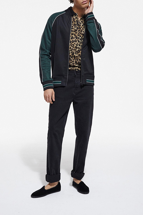 ZIP-UP SWEATSHIRT WITH RAGLAN SLEEVES VERT BOUTEILLE 3