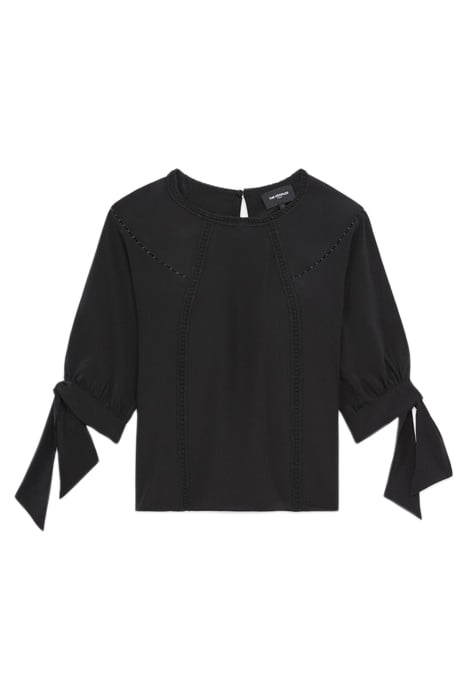SHORT SLEEVED TOP WITH BRAIDS BLACK 5