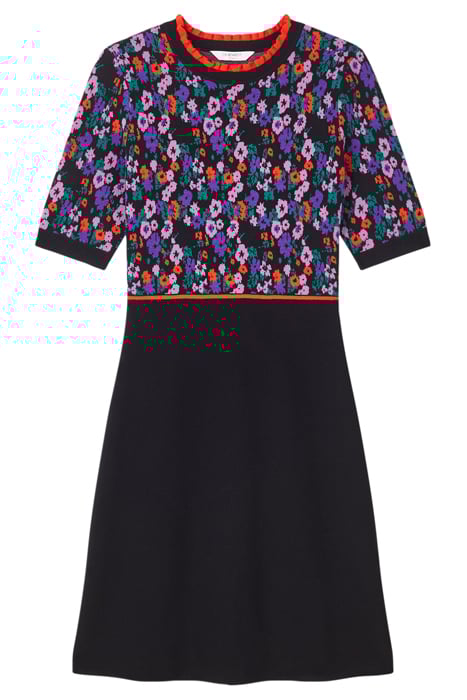 DR JOY - JACQUARD KNIT DR BLACK 4