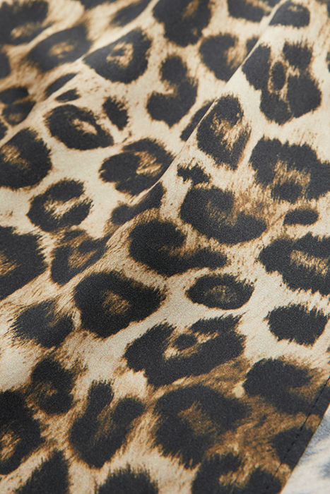 GRAND LEO SILK SHIRT DRESS LEOPARD 7