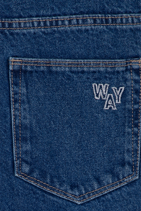 GIRLS’ BLUE ORGANIC COTTON STRAIGHT JEANS 3