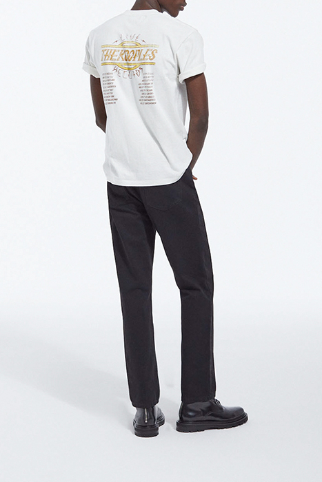 5-POCKET STRAIGHT BLACK DENIM TROUSERS BLACK DENIM 4