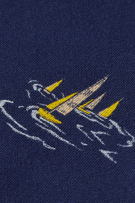 ALL OVER PRINT SWEATSHIRT NAVY BLUE SAILBOAT AOP 3