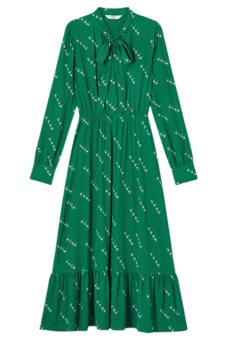 DR BRIDGET PETITE DRESS GREEN/CREAM 3