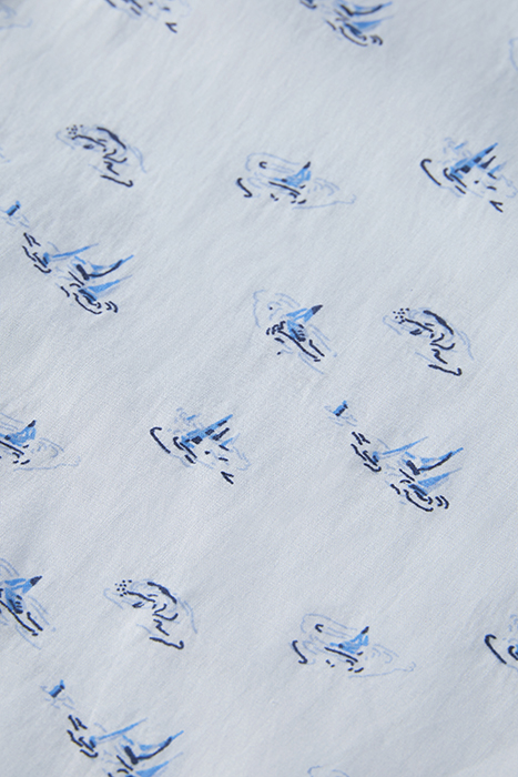 SLIM FIT ALLOVER PRINT SHIRT NAVAL FLAG AOP 3