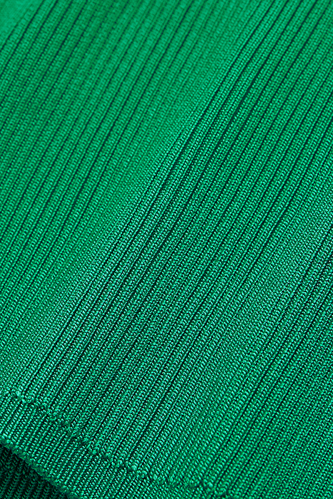 LONG SLEEVED ROUND NECK SWEATER IN VISCOSE GREEN 2