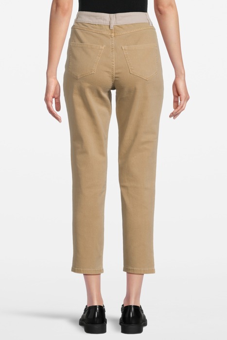 ECRU BOYFIT JEANS WITH TWO-TONE DETAILS 2