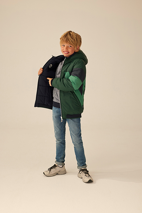 JACKET REVERSIBLE BOMBER DARK GREEN 9