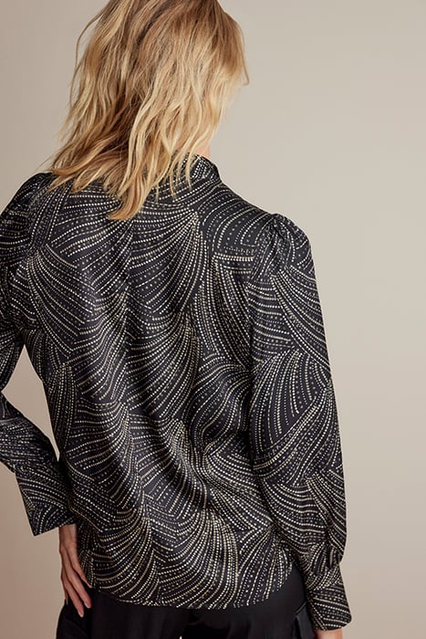 25YEARS: TOP SEQUINS PRINT BLACK 4