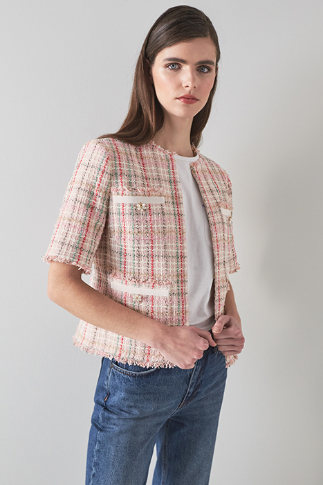 JK MABEL TWEED SHORT SLEE MULTI 3