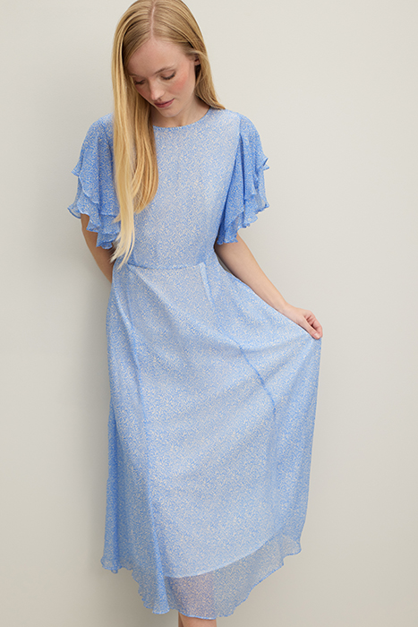 DR AGNES GEORGETTE DRESS LIGHT BLUE 1
