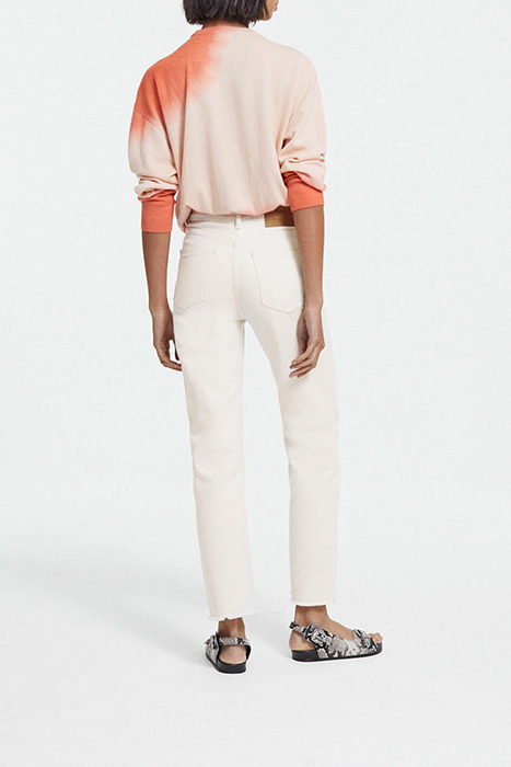 TYE AND DYE ROUND NECK SWEATER PEACH 4