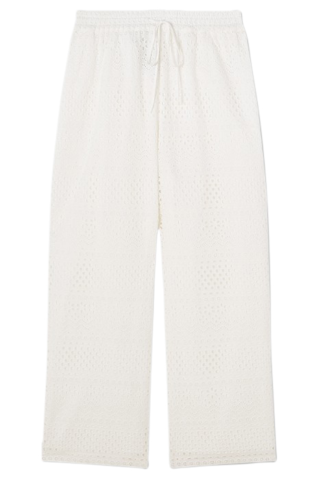 TR EDIE BRODERIE TROUSER WHITE 3