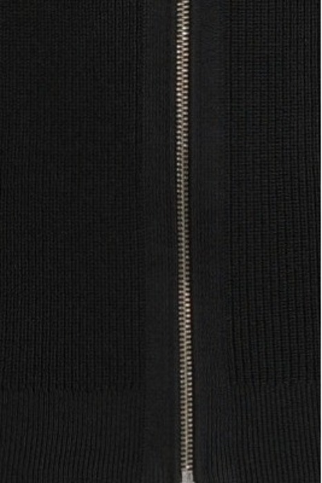 BLACK KNIT ZIP-COLLAR CARDIGAN BLACK 5